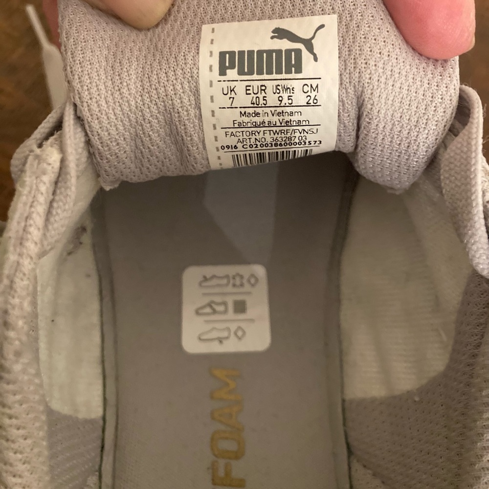 Puma Grey on Grey Suede, Soft Foam Size 9.5, Excellent Condition - Picture 5 of 7